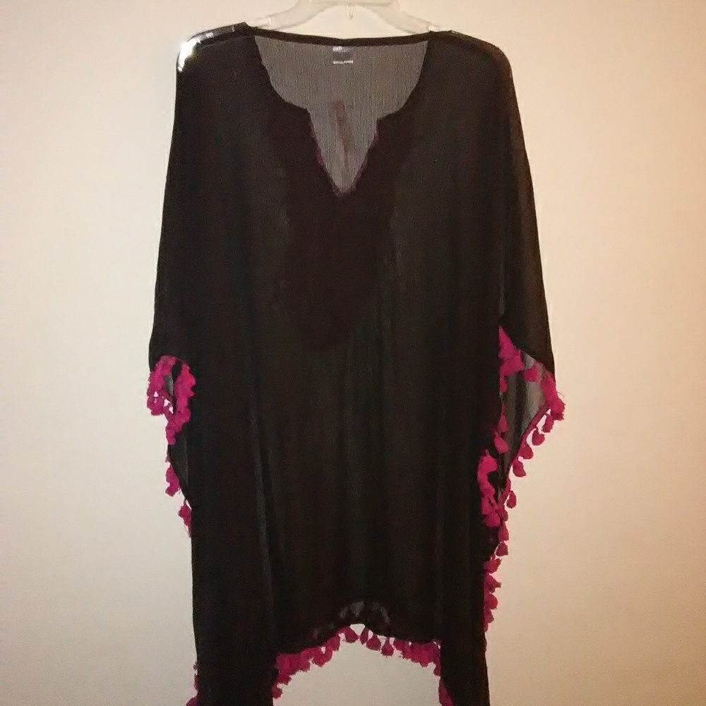 🎅Ana & kate Women's cover up black and pink - Picture 6 of 6